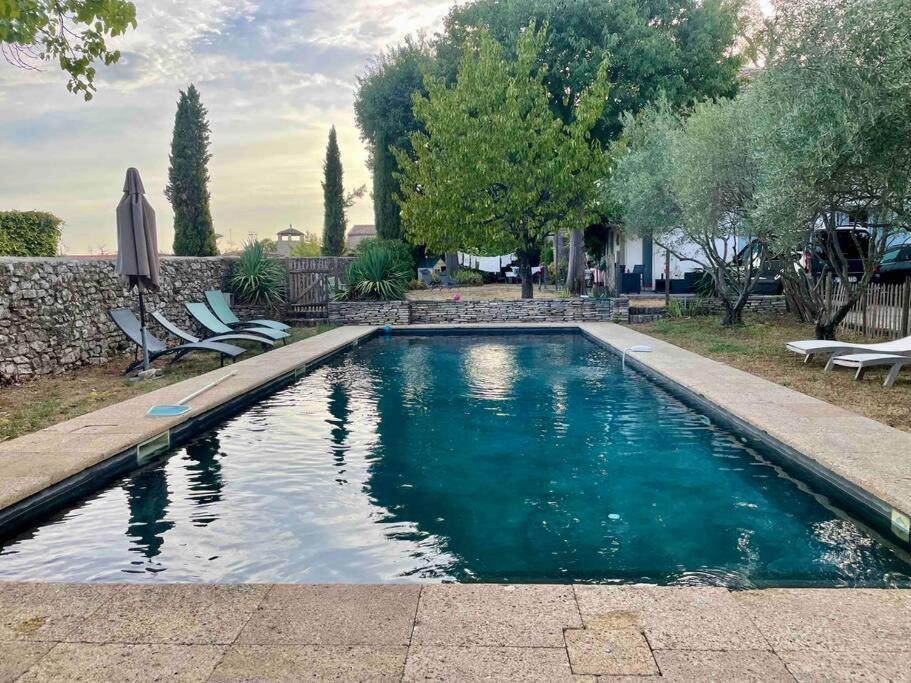 La Maison Du Prieure Vezenobres Bagian luar foto