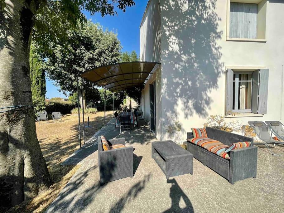 La Maison Du Prieure Vezenobres Bagian luar foto